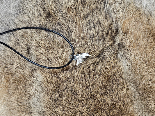 Copper Wrapped Rodent Mandible Necklace